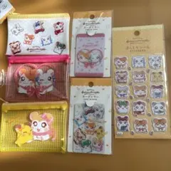 とっとこハム太郎 メッシュケース カードミラー シール　セリア等6点セット　新品