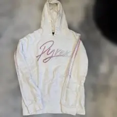 PYREX ホワイト フード付きパーカー