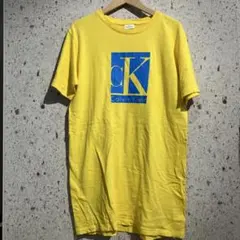 00s Calvin Klein プリントTシャツ　カルバンクライン　イエロー