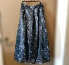 NATURAL BEAUTY BASIC 花柄Aラインスカート