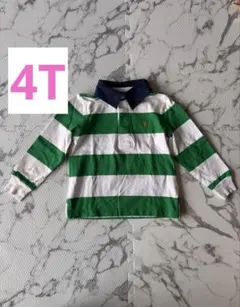 POLO Ralph Lauren☆ストライプ長袖ポロシャツ☆4T
