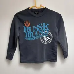 RUSSK BRAND ダークグレー トレーナー