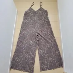 ペイズリー柄オールインワン