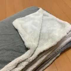 ニトリ　毛布にもなる掛け布団カバー シングル（ボア 23A42 GY S)
