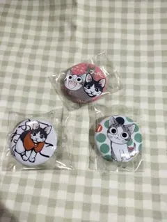 プ〜ねこ　チーズスイートホーム　缶バッジ　3個セット