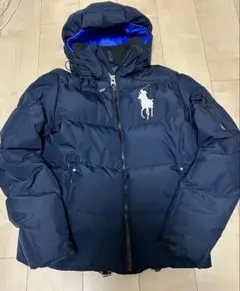 ラルフローレン　ダウン　ビッグポニー　紺×青