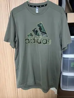 adidas Tシャツ L オリーブ