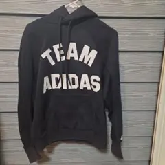 adidas TEAM ADIDAS プルオーバーパーカー ブラック サイズ　S