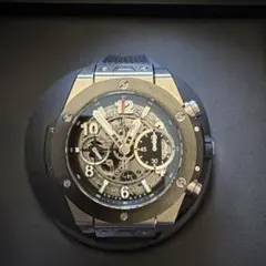 Hublot ウブロ　ビッグバンウニコ　チタニウムセラミック　交換ベルト赤茶付きのサムネイル