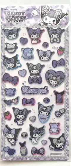 クロミ　キャンディグリッターステッカー　ピタプクステッカー　サンリオ　シール
