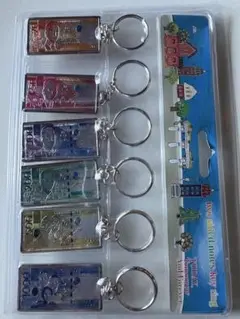 新品未開封　海外お土産　紙幣キーホルダー　6個セット　お洒落プレートキーホルダー