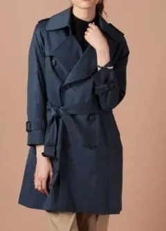 beautiful people 定番トレンチコート140ネイビーライナー付