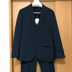 【新品未使用】ユニクロ　感動ジャケット & パンツ　セットアップ　ネイビー　S