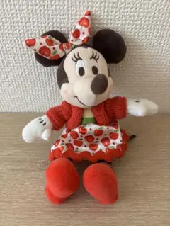 ディズニーストア りんごモチーフ ぬいぐるみキーチェーン ミニーマウス