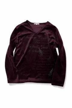 00s archive grange y2k 平成　Vネック　英文字ロンt