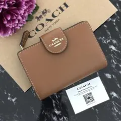 ❤︎店頭完売カラー 新品 COACH コーチ 折り財布 コインケース 折り畳み財布