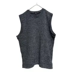 グローバルワーク　ベスト　L グレー ノースリーブ　ニット　春　冬　秋　ゆったり