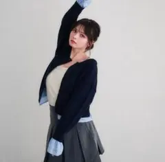 ▪️fupel シャツドッキングカーディガン