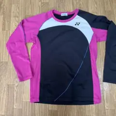 YONEX バドミントン用 長袖 ウォームアップウェア L ピンク/黒