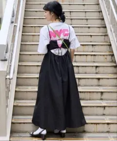 FREAK'S STORE フクレジャガードバックオープンキャミワンピース