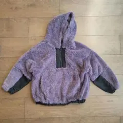 ブランシェス　フリース ボアパーカー　120サイズ　パープル