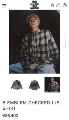 Black Eye Patch チェックシャツ