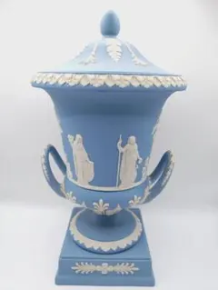 4-475ウェッジウッド ジャスパー 花瓶 フラワーベース 飾り壺