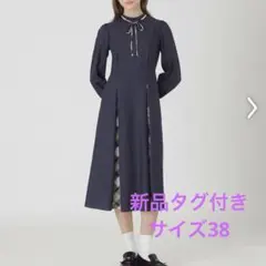 ブルーレーベルクレストブリッジ　マイクロスパンポプリンドレス　ワンピース　ドレス