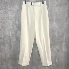 ✨良品✨ ViS ビス 【S】 テーパードパンツ タック シンプル きれいめ 白