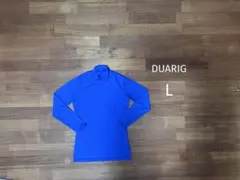 DUARIG 青い長袖ハイネックシャツ Lサイズ サッカー インナー ブルー 青