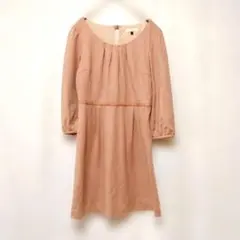 PROPORTION ピンク 長袖ワンピース　リボン　1