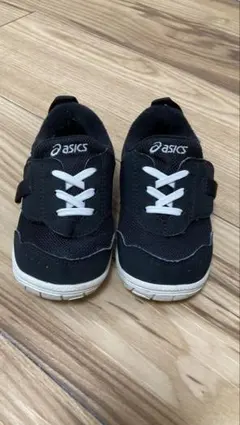 asics キッズスニーカー ブラック　14.5