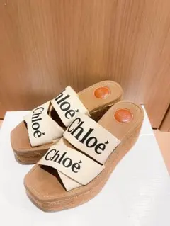 Chloé クロエ WOODYウェッジエスパドリーユ White ホワイト 38のサムネイル