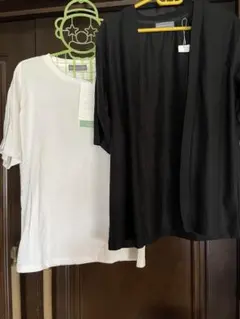 ゆ858新品しまむら シーズンリーズン カーディガン Tシャツ 2点セット M