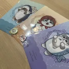 モフサ×くら寿司 クリアファイル3枚セット