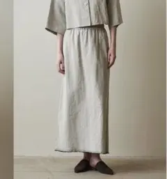 美品♡ コットン アサ デニム ロング スカートのサムネイル