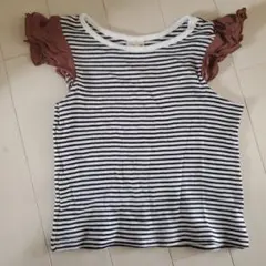 petit main ストライプタンクトップ 80