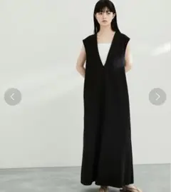 アダムエロペ　ブークレーノースリーブワンピース　ジャンパースカートのサムネイル