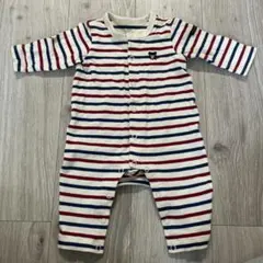 ダブルB ストライプロンパース