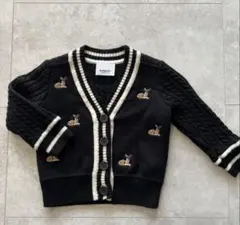 Burberry バンビ刺繍 カーディガン