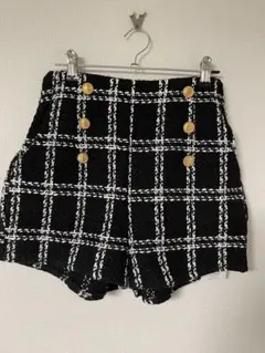 GRL ハイウエストツイードショートパンツ  M