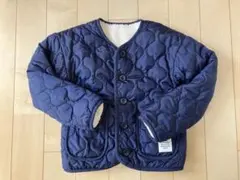 Noeil aime BeBe 中綿キルトボアリバーシブルジャケット　130㎝