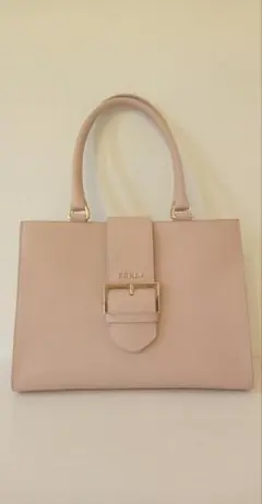 FURLA ハンドバッグ ピンク レザー ゴールド金具のサムネイル
