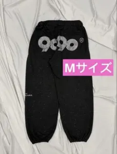 9090 girl Logo Glitter Sweat Pants BK M