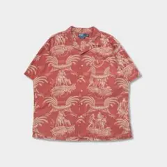 激レア　90s　ポロ ラルフ　オープンカラー 開襟　CALDWELL　ポニーなし