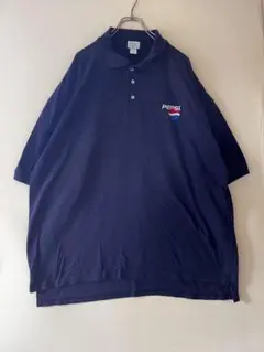 No.4584 US古着anvil Pepsi ペプシ ポロシャツ 2XL