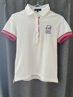 23区　ゴルフ　レディース ポロシャツ ゴルフウェア 白