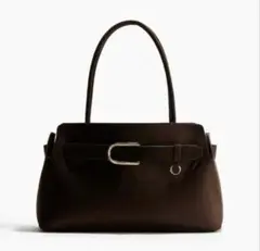 スエード　ブラウントートバッグ　h&mのサムネイル