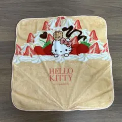 ハローキティ クレープ型 いちご ハンカチ ミニハンカチ