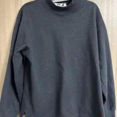 UNIQLO U ネイビー長袖モックネック M